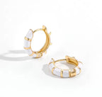 Aros Esmaltado con textura Pequeño