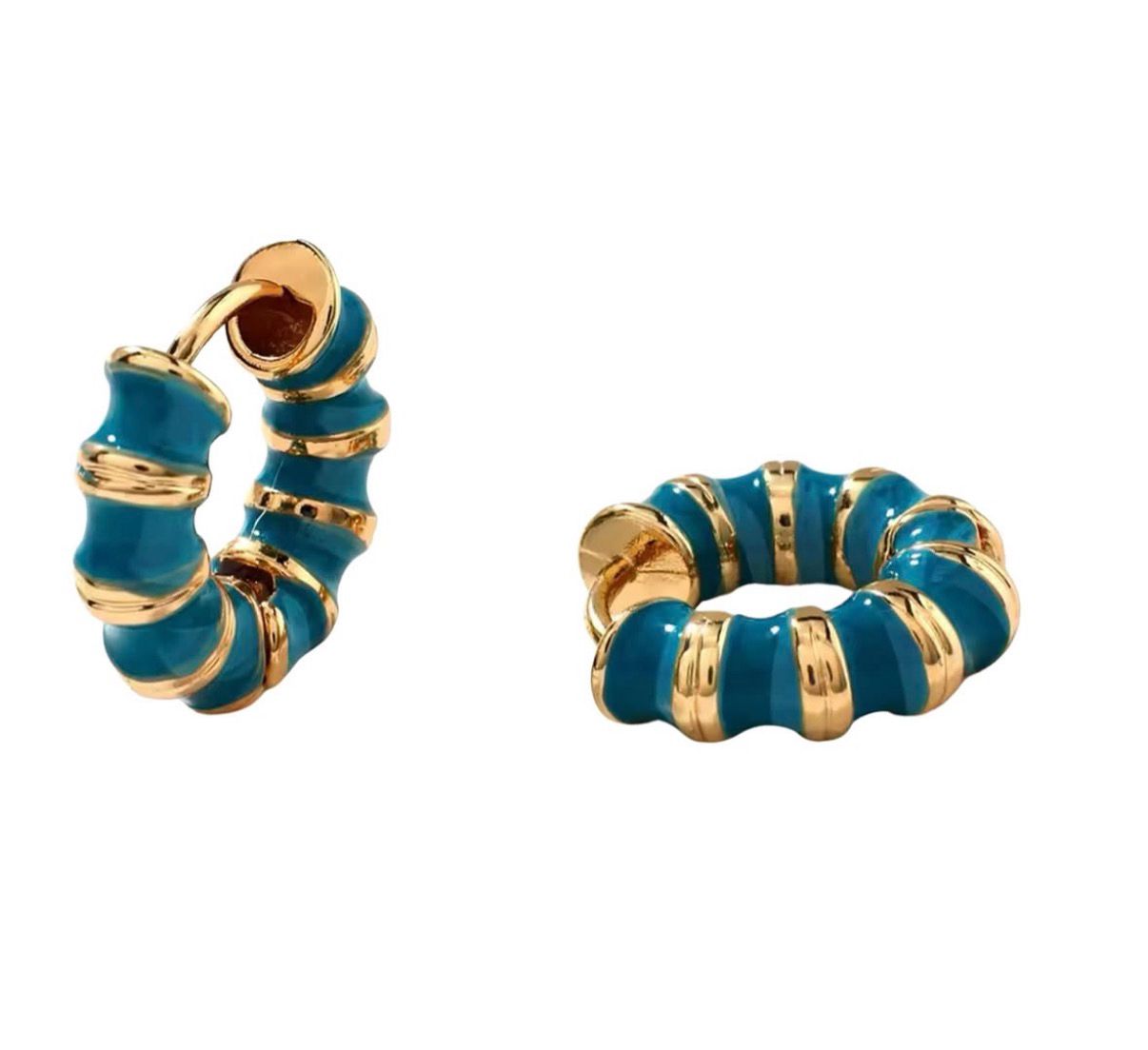 Aros Esmaltado con textura Pequeño