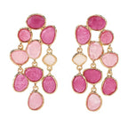Aros Colgantes de resina multicolor