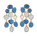 Aros Colgantes de resina multicolor
